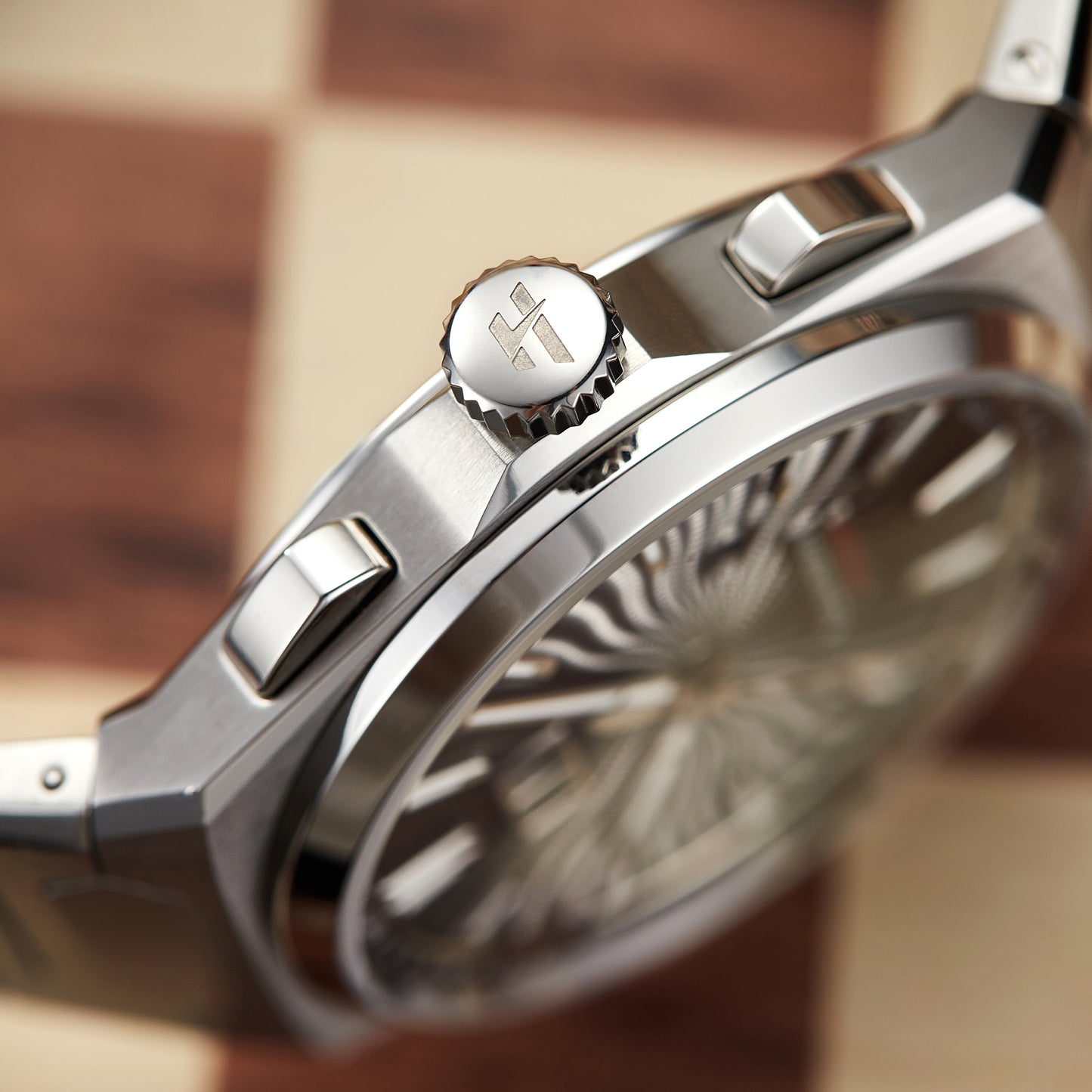 【Limited Edition】Sound Of Nature Guilloché Gold Dial Big Date Chiming Automatic Watch Lucky Harvey