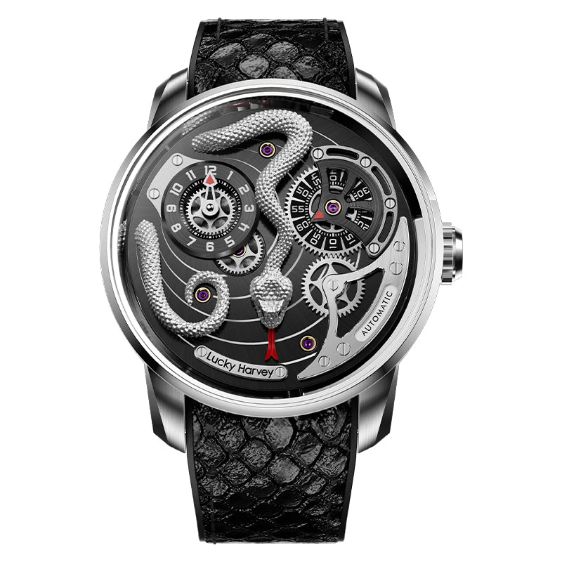 silver  snake watch