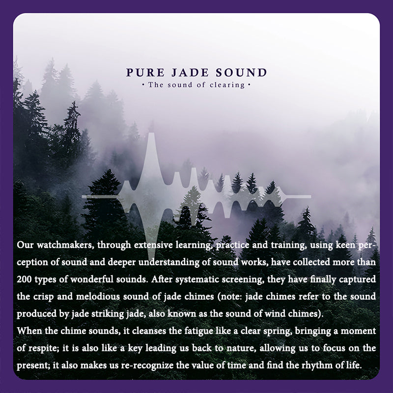 【Édition limitée 300 pièces】Sound Of Nature Guilloché Cadran violet Grande date Montre automatique à carillon Lucky Harvey
