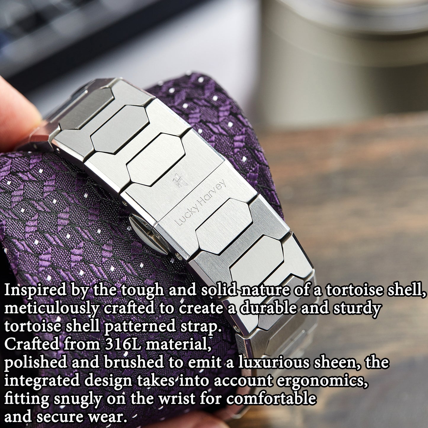 【Édition limitée 300 pièces】Sound Of Nature Guilloché Cadran violet Grande date Montre automatique à carillon Lucky Harvey