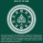 Montre automatique de roulette de poker en or de la série Player de Lucky Harvey