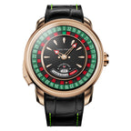 Lucky Harvey European Roulette Casino Watch with 18K Gold Ball – Automatic Mechanical Luxury Watch