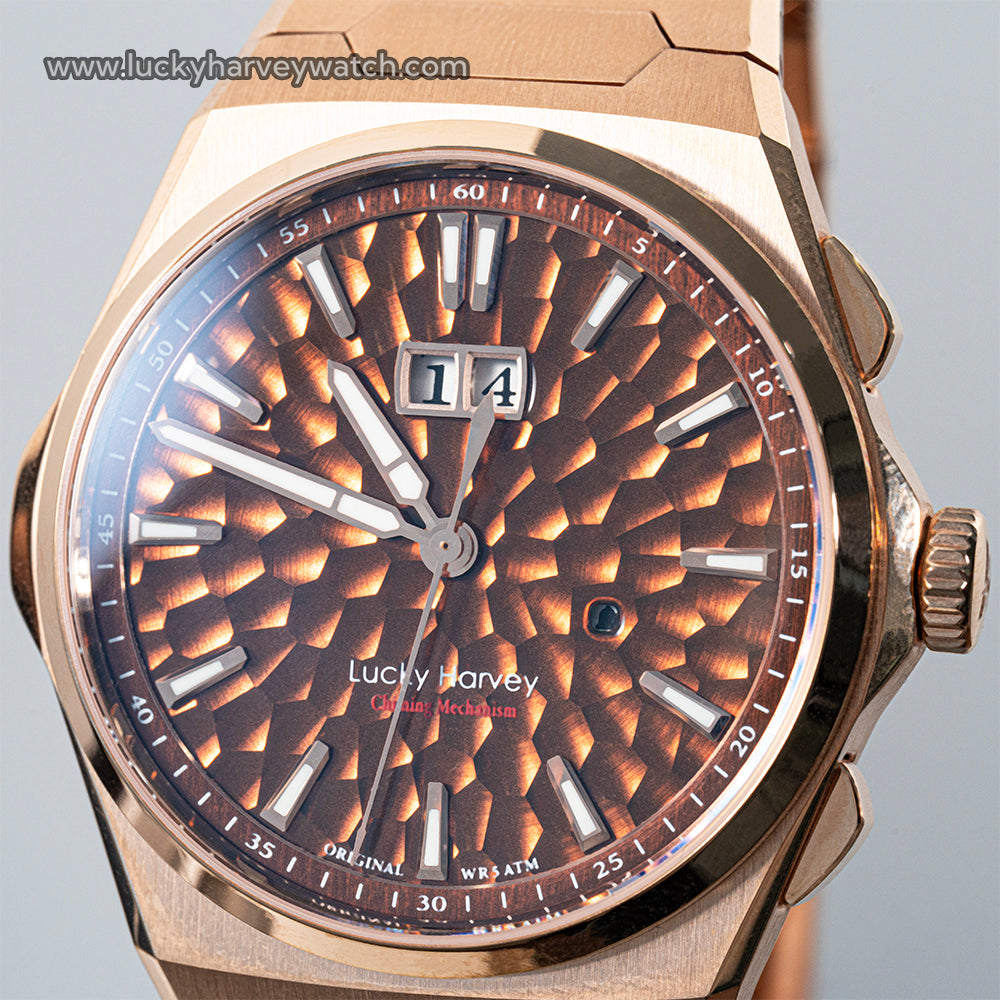 【Limited Edition 300pcs】Hammer Dial Big Date Automatic Winding Chiming Watch Lucky Harvey