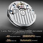 Lucky Harvey Mahjong Game Wheel Automatic Winding WristWatch
