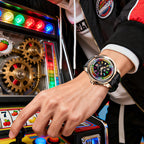 【Limited 100pcs】Lucky Harvey Player Series Gemstone Hour Markers Gold Slot Machine Watch