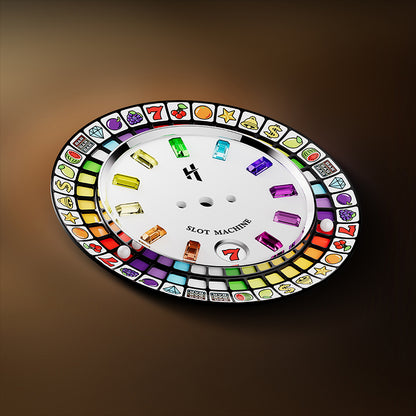 【Limited 100pcs】Lucky Harvey Player Series Gemstone Hour Markers White Slot Machine Watch