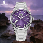 【Limited Edition 50pcs】Wheat Ear Pattern Grade 5 Titanium Purple Guilloché Chiming Watch 2.0