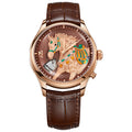 Lucky Harvey 2026 Gold Brown Horse Chiming Automaton Grade 5 Titanium Alloy Watch  - Limited Edition of 100