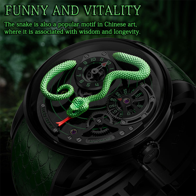 FUNNY AND VITALITY The snake is also a popular motif in Chinese art, where it is associated with wisdom and longevity.