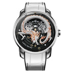 White Dragon Automata Watch 999 Gold Bead Luminous Lucky Harvey