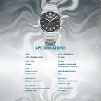 【Édition limitée 300 pièces】Sound Of Nature Guilloché Cadran noir Grande date Montre automatique à carillon Lucky Harvey