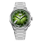 Chiming Watch 2.0 Hand-Engraved Green Brushed Dial Grade 5 Titanium Wristwatch – Limited Edition of 100