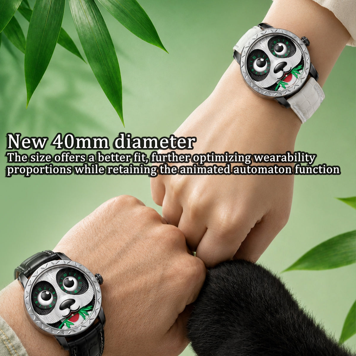 Lucky Harvey 2026 Panda Eat Bamboo Automata Watch