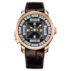 Lucky Harvey Mahjong Game Wheel Automatic Winding WristWatch