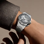 Lucky Harvey Chiming Watch 2.0 Hand-Engraved Blue Brushed Dial Grade 5 Titanium Wristwatch – Limited Edition of 100