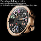 Player Series Silver Three Card Poker Automatic Watch Lucky Harvey