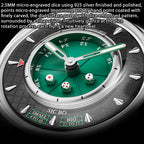Player Series Green Sic Bo Automatic Watch Lucky Harvey