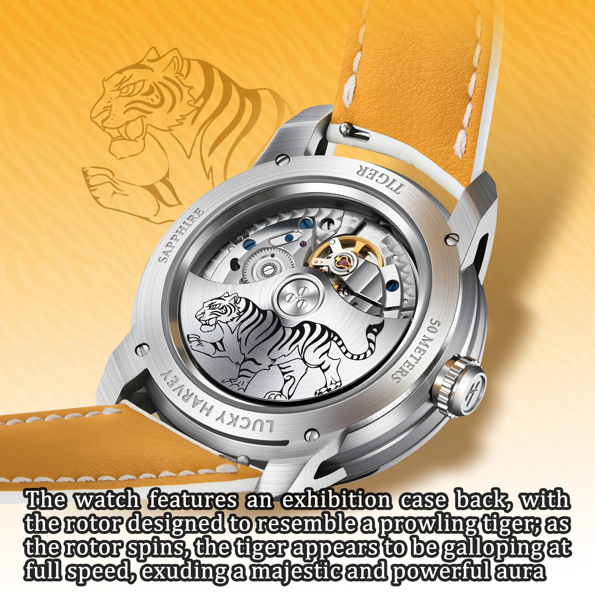 Lucky Harvey 2026 New Tiger Automata Watch 40mm