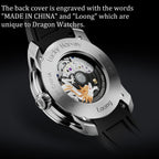 White Dragon Automata Watch 999 Gold Bead Luminous Lucky Harvey