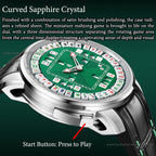 Lucky Harvey Mahjong Game Wheel Automatic Winding WristWatch