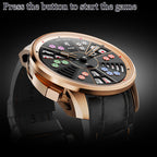 Player Series Silver Three Card Poker Automatic Watch Lucky Harvey