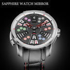 Montre automatique de poker à trois cartes en or de la série Player de Lucky Harvey