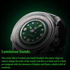 Montre automatique de roulette de poker en or de la série Player de Lucky Harvey
