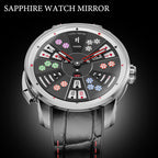 Player Series Silver Three Card Poker Automatic Watch Lucky Harvey