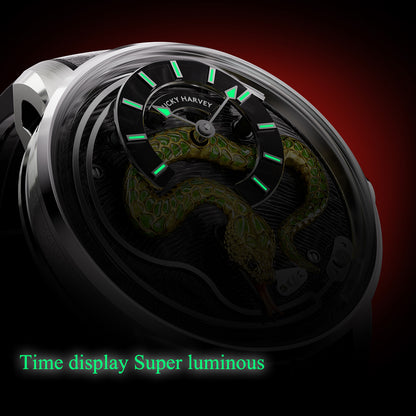 【Pre-Sale】【Limited Edition】2025 Red Enamel Snake Automata Chiming Mechanical New Watch Lucky Harvey