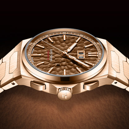 【Limited Edition 300pcs】Hammer Dial Big Date Automatic Winding Black Chiming Watch Lucky Harvey
