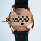 Lucky Harvey European Roulette Casino Watch with 18K Gold Ball – Automatic Mechanical Luxury Watch