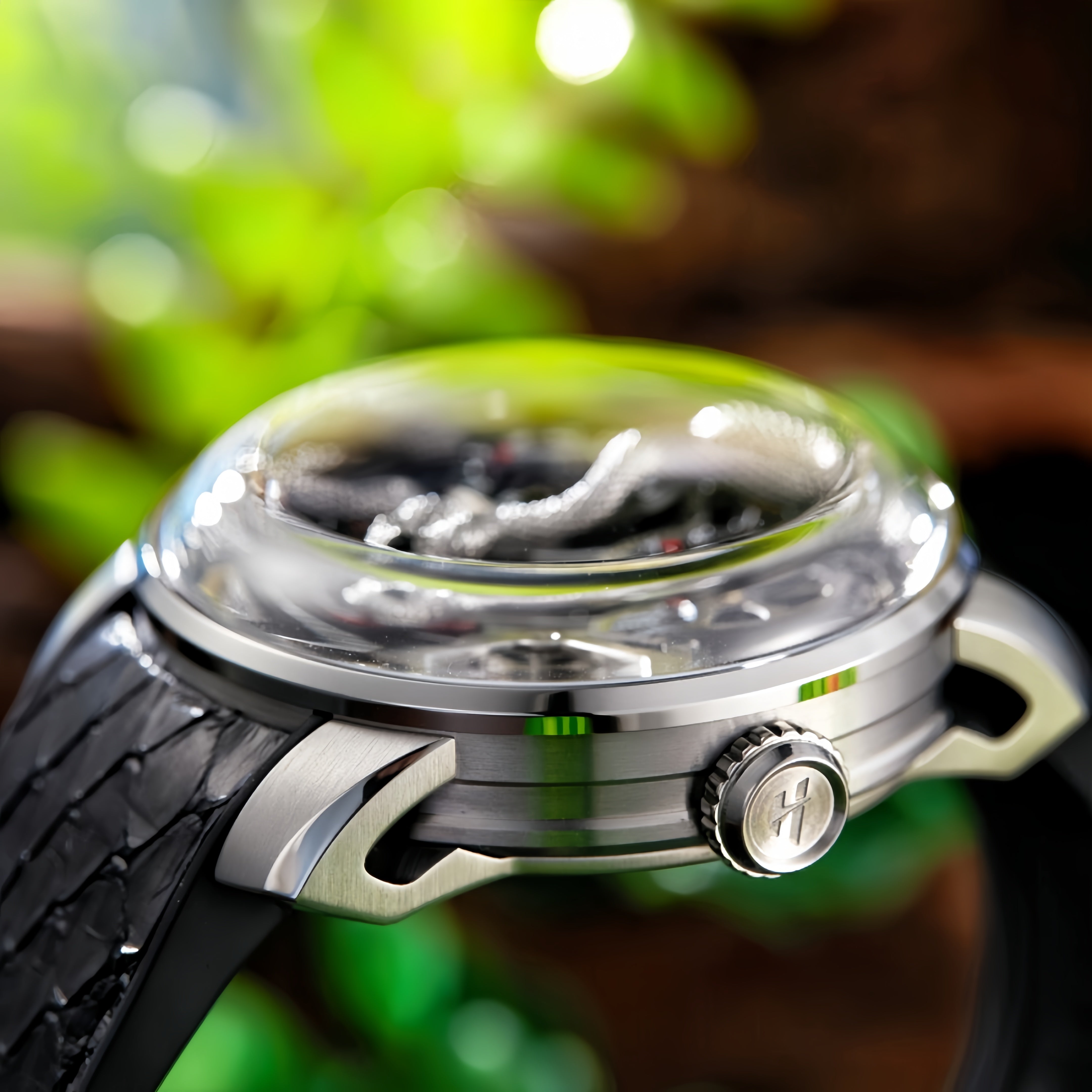 2024 New Arrival Spit Out Tongue Silver Snake Automata Watch Lucky Har