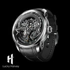 silver dragon watch