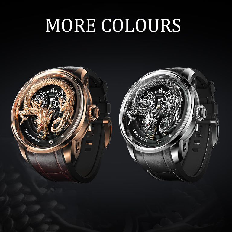 3d gold dragon and silver dragon