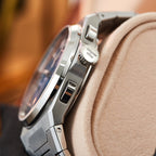 【Édition limitée 300 pièces】Sound Of Nature Guilloché Ocean Blue Dial Big Date Chiming Montre automatique Lucky Harvey