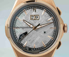 Lucky Harvey Meteorite Watch Rose Gold Color front View