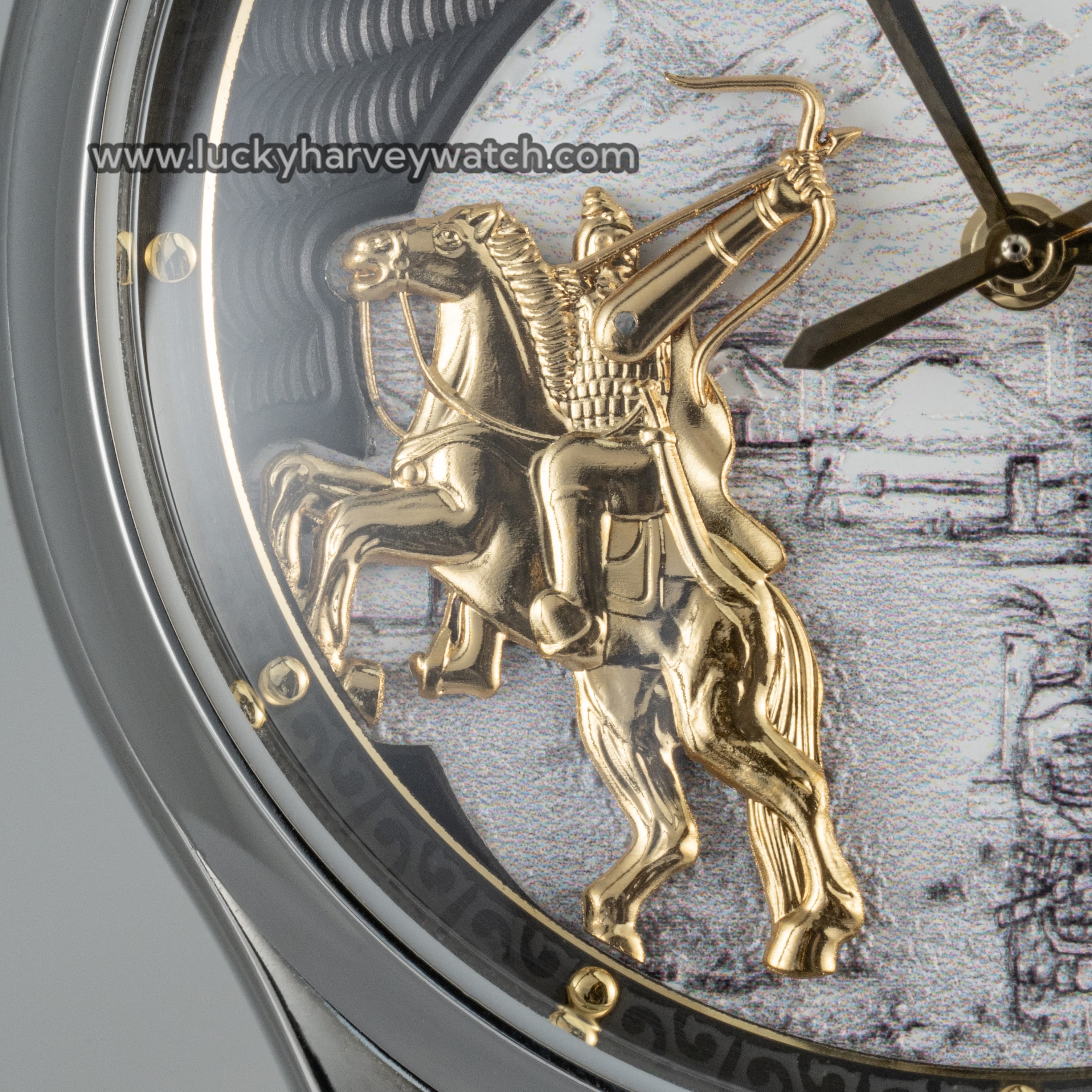 Lucky Harvey Genghis Khan silver Automata Archery