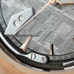 Lucky Harvey Meteorite Watch Mirror-polished hammer display