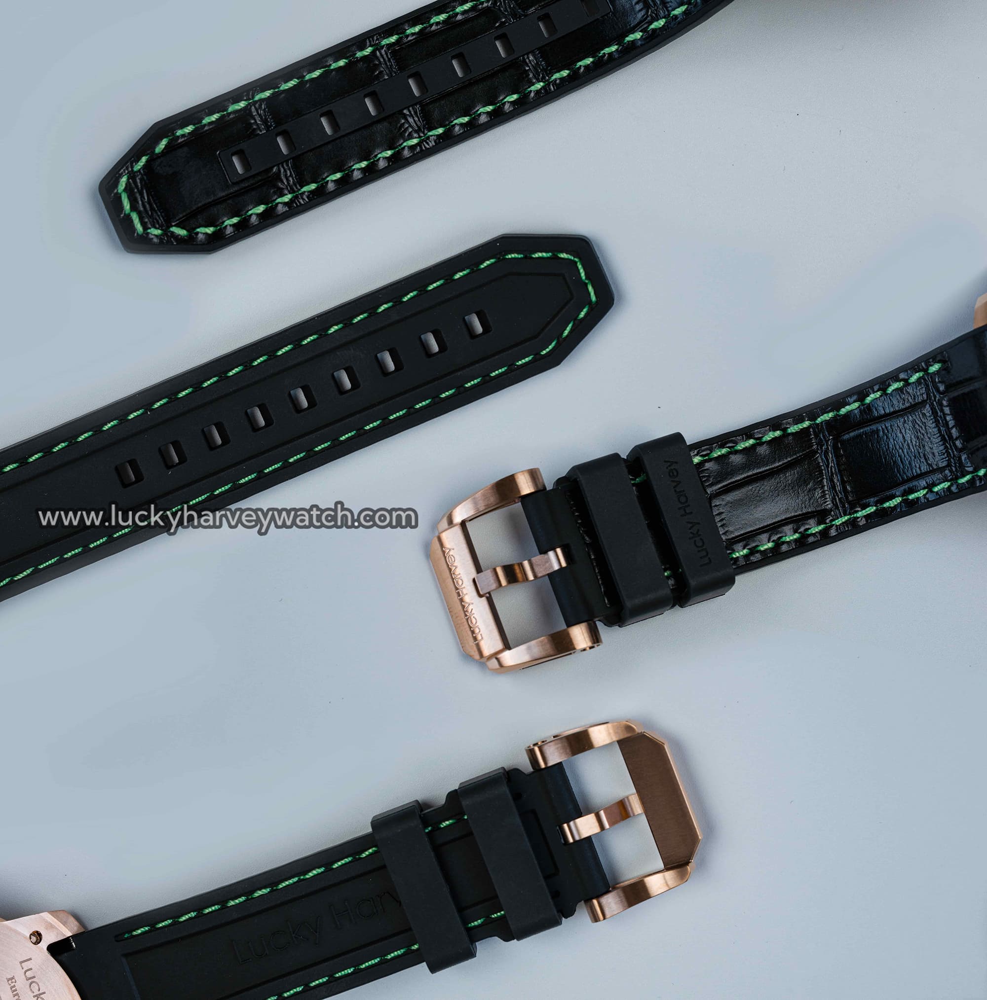 Lucky Harvey Upper made of leather, lower layer made of rubber, with sewn strap