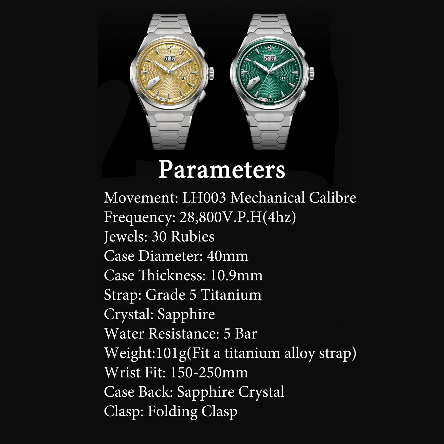 【Contact Customer Service】Wheat Ear Pattern Grade 5 Titanium Guilloché Chiming Watch 2.0