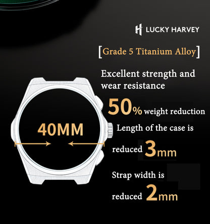 【Contact Customer Service】Wheat Ear Pattern Grade 5 Titanium Guilloché Chiming Watch 2.0