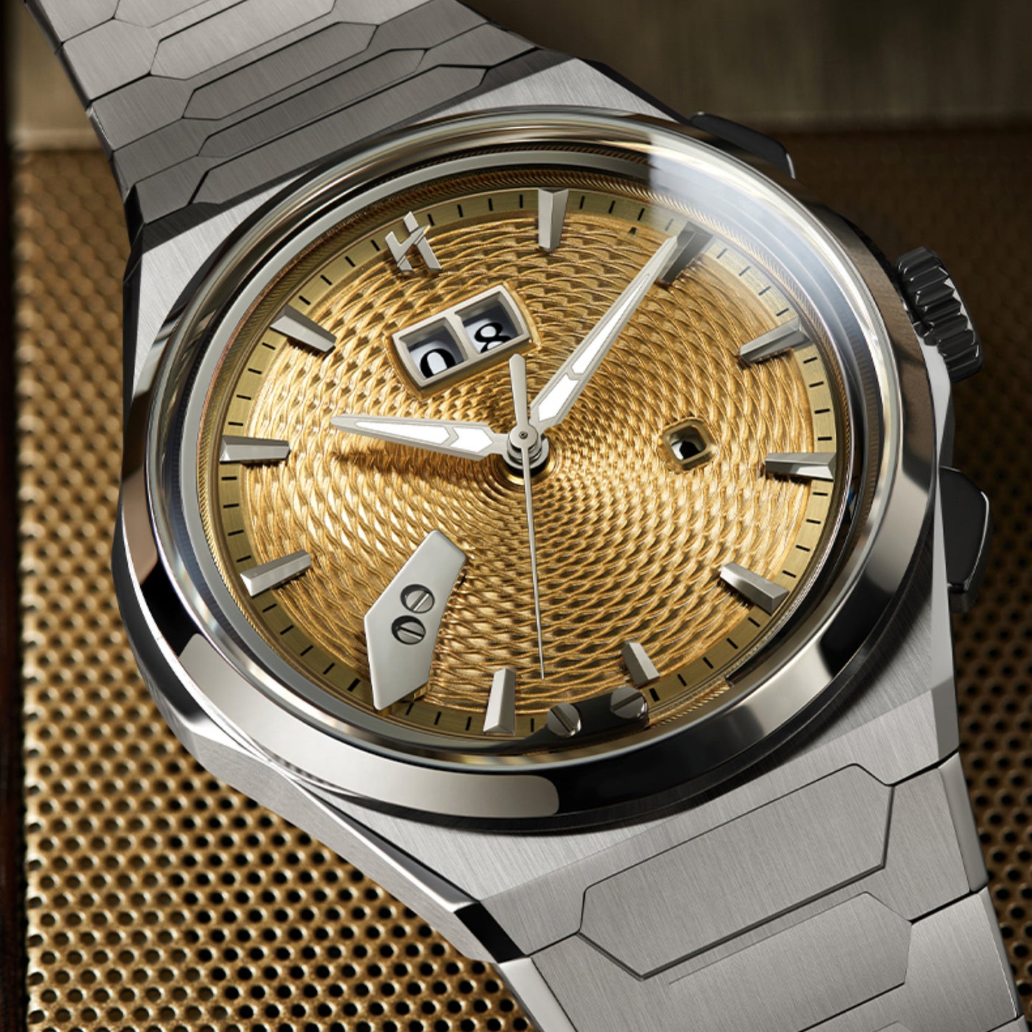 【Contact Customer Service】Wheat Ear Pattern Grade 5 Titanium Guilloché Chiming Watch 2.0