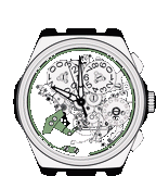 Lucky Harvey Chiming Watch 2.0 Hand-Engraved Blue Brushed Dial Grade 5 Titanium Wristwatch – Limited Edition of 100