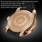 Player Series Gold Poker Roulette Automatic Watch Lucky Harvey