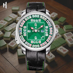 Lucky Harvey Mahjong Game Wheel Automatic Winding WristWatch