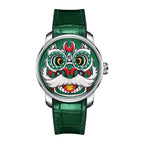 Montre automatique à mouvement lumineux Green Lion Dance LH001 pour homme Lucky Harvey
