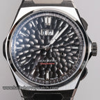 Hammered dials simulate the lines left by a hammer blow