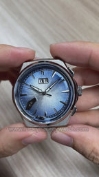 Lucky Harvey Chiming Watch 2.0 Hand-Engraved Blue Brushed Dial Grade 5 Titanium Wristwatch – Limited Edition of 100