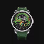 Green Dragon Automatic Watch Spit out Gold Bead Luminous Lucky Harvey