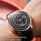 Lucky Harvey European Roulette Casino Watch with 18K Gold Ball – Automatic Mechanical Luxury Watch
